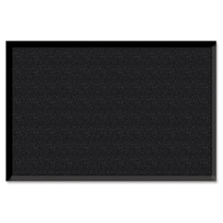 Dwellingdesigns Wiper-Scraper Indoor Floor Mat4 in. x 6 in.Charcoal Black DW523813